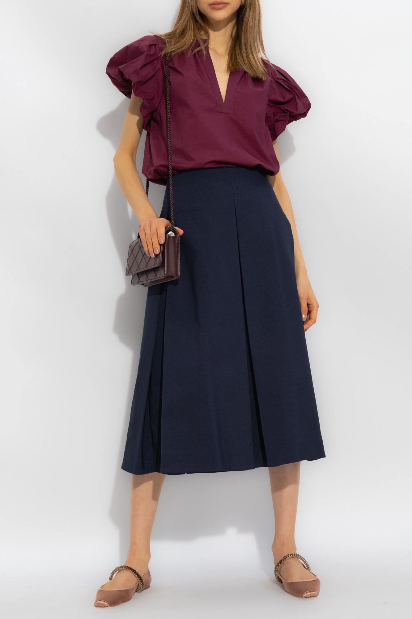 Ulla johnson navy discount skirt and top